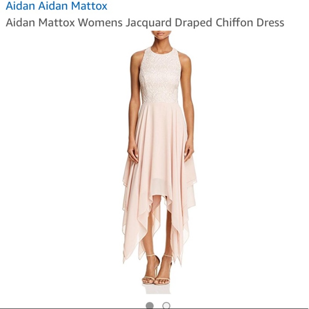 Aiden Mattox bridesmaid dress in BLUSH